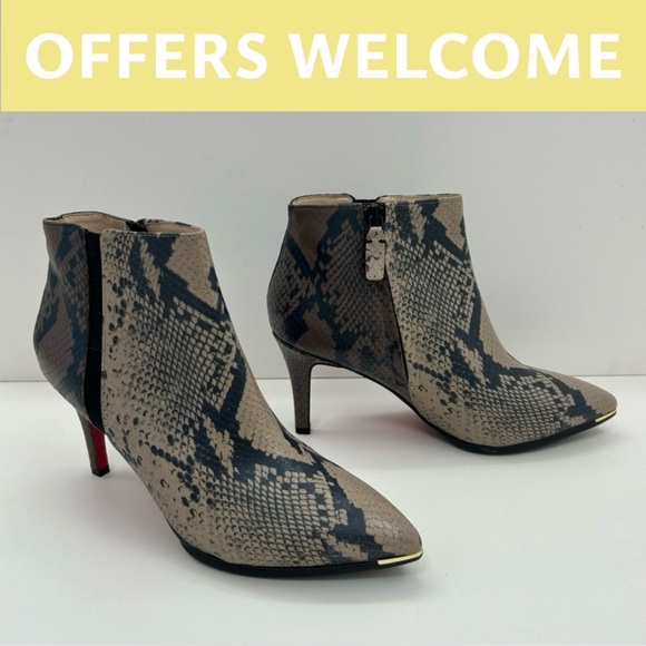 Cole Haan Grand Ambition Arietta Snake Print Booties - Picture 1 of 6